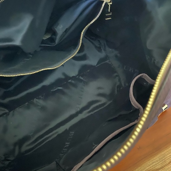 Burberry Kirley Satchel + Wallet Brown Cow Grain Pebbled Leather - Picture 8 of 16